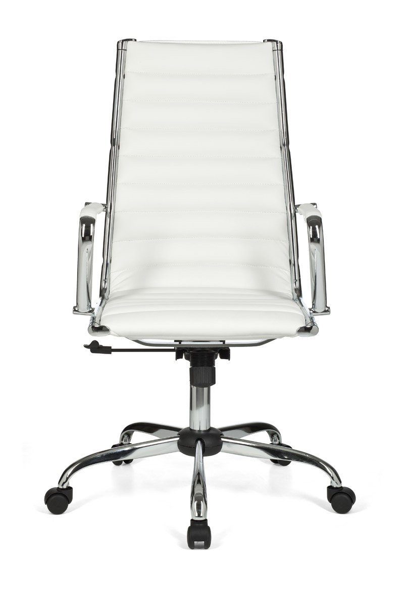 furnicato Bürostuhl 1 Bezug Chefsessel X-XL GENF Schreibtischstuhl 110 Kunst-Leder kg Weiß