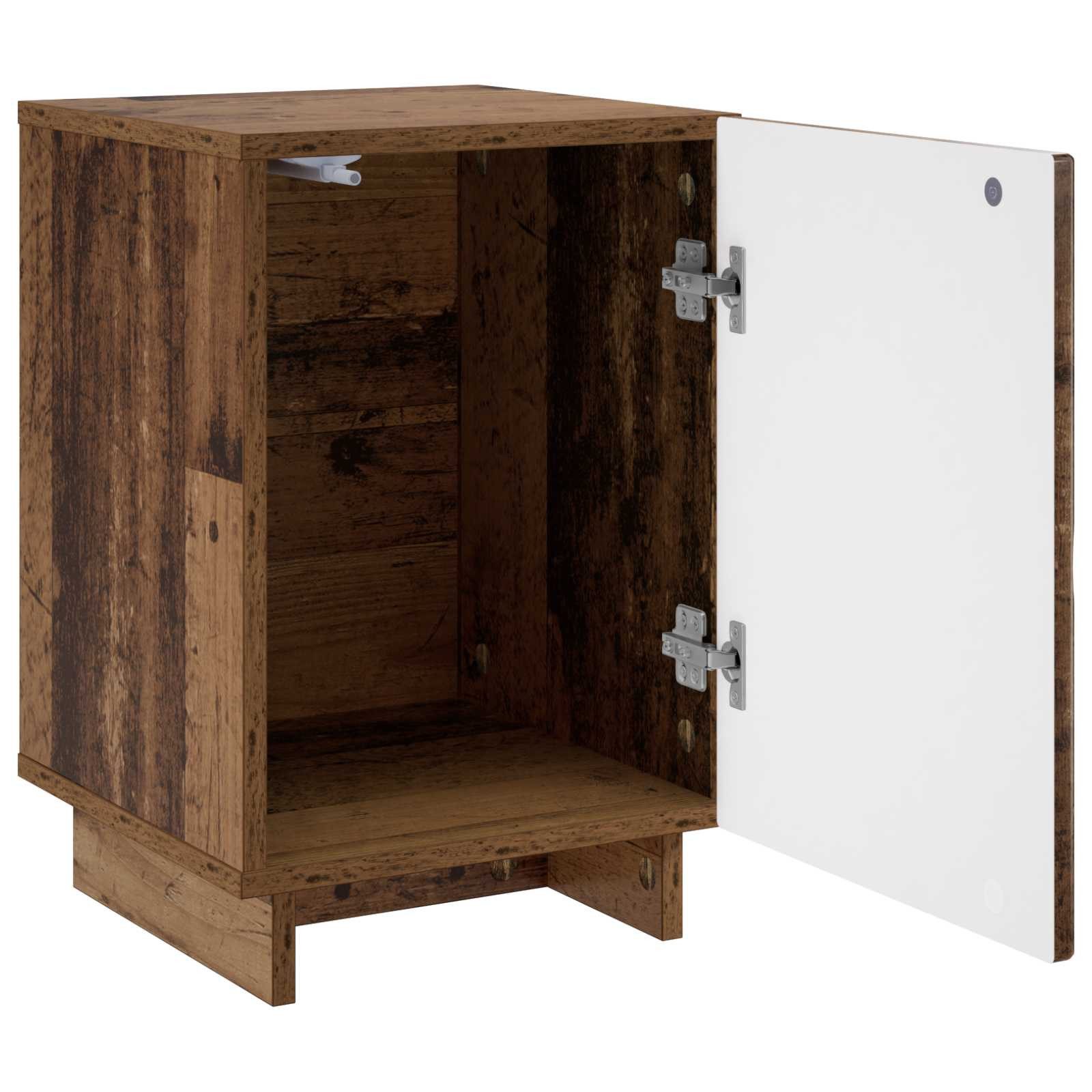 vidaXL Nachttisch Nachttisch 2 pcs Altholz 33,5 x 34,5 x 50 cm Holzwerkstoff (2-St)