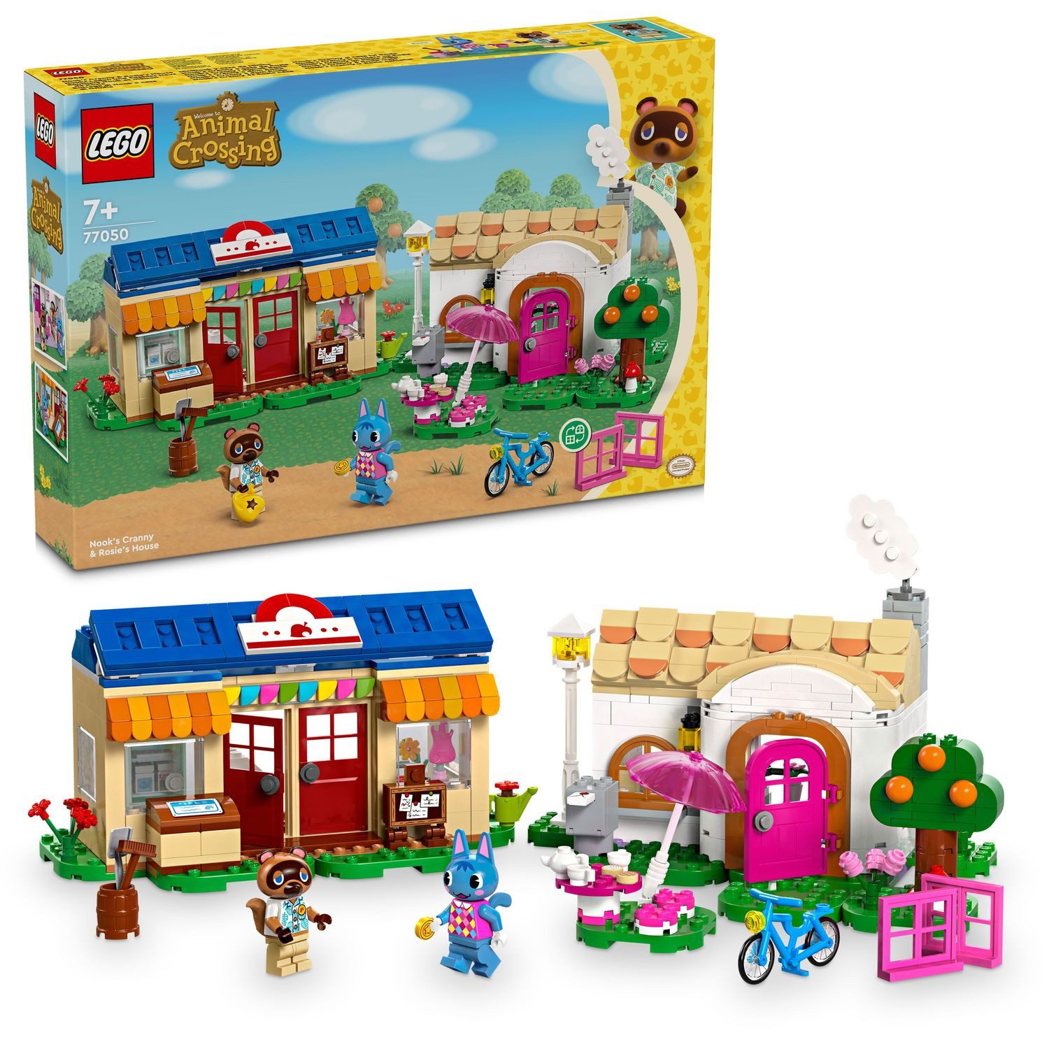 LEGO® Animal Crossing™ Nooks Laden und Sophies Haus Konstruktionsspielsteine, (Nooks Laden und Sophies Haus, Klemmbausteine), Made in Europe