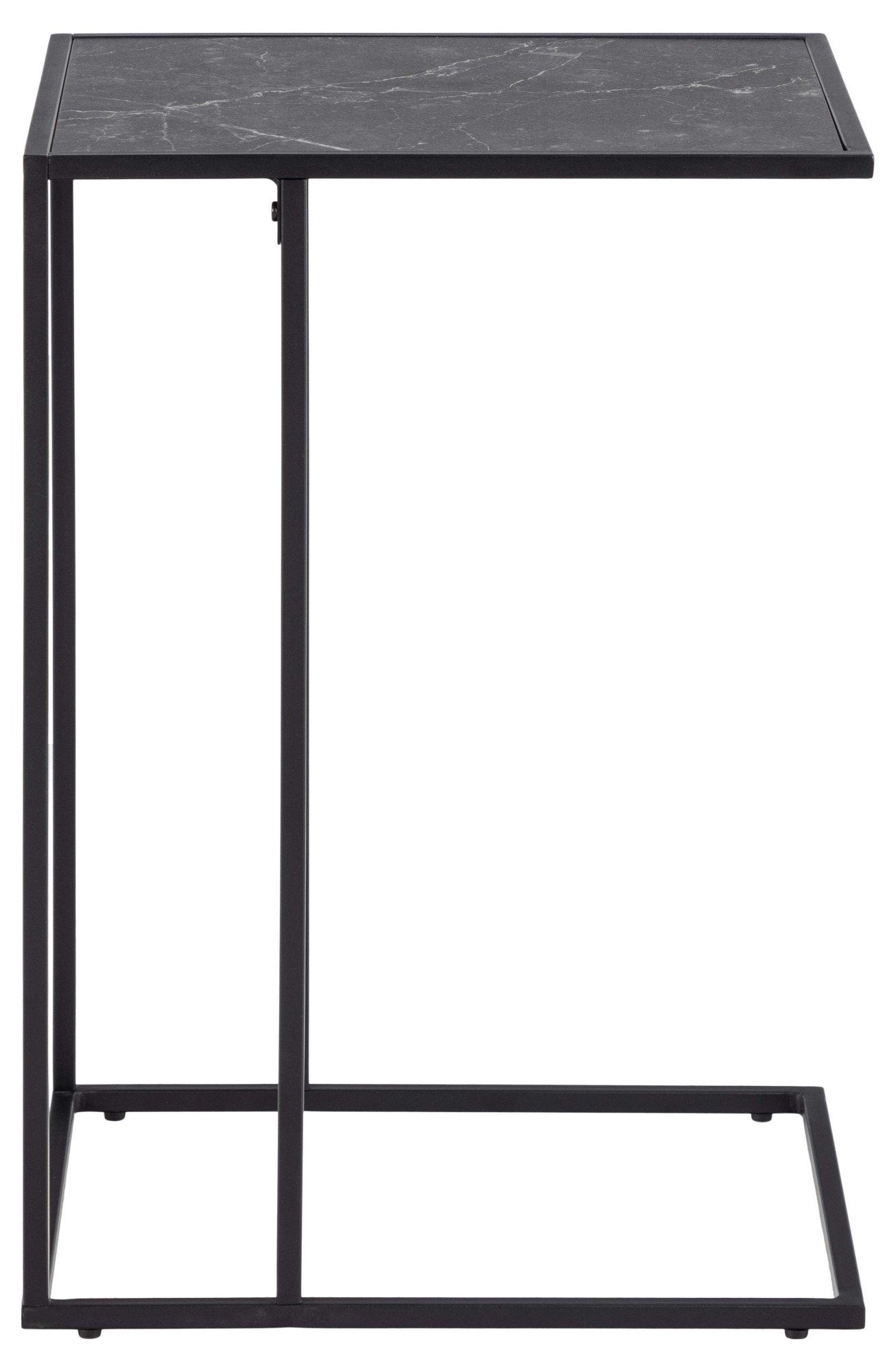 ACTONA GROUP Beistelltisch Infinity, Ecktisch, Tischplatte in Marmoroptik, Metallgestell, H: 63 cm