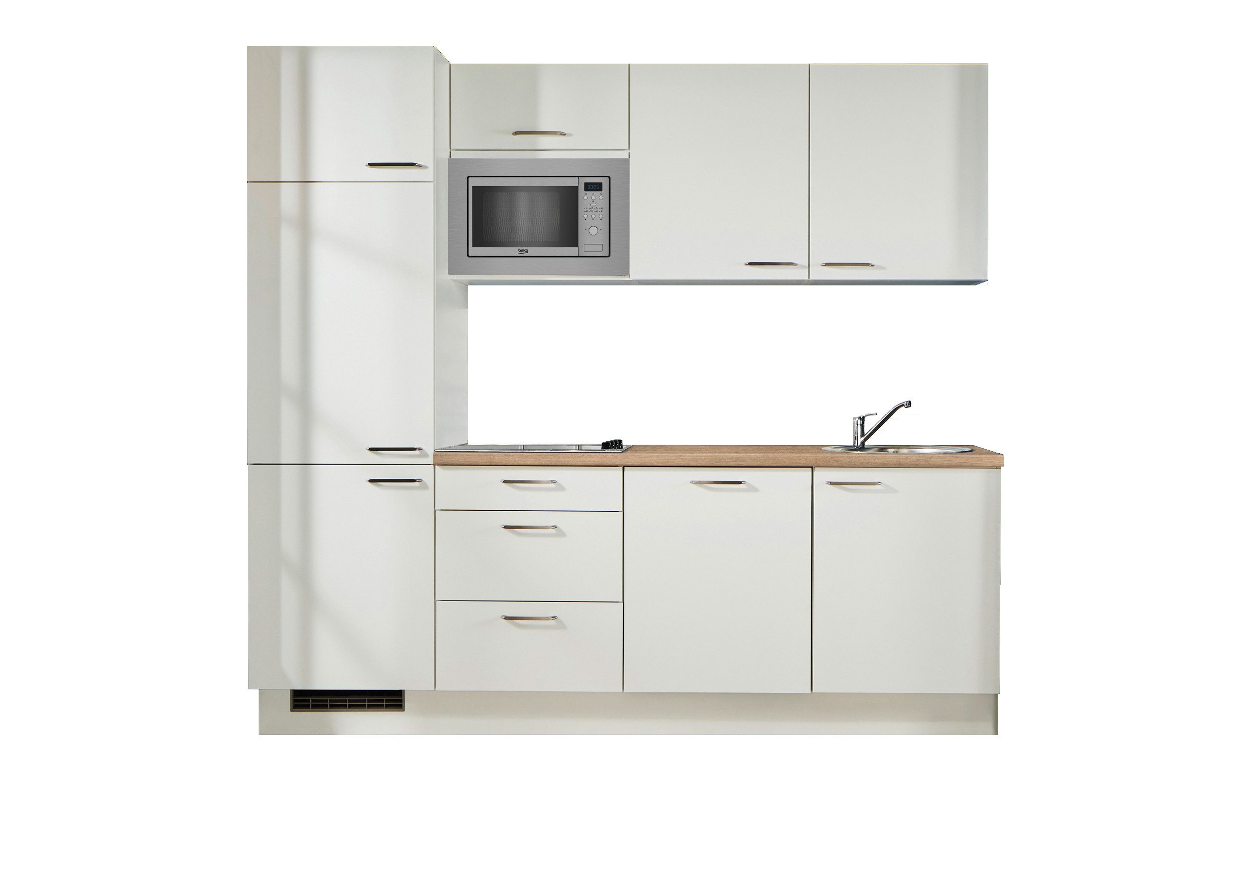 pino Кухниzeile Nizza, individuell anpassbar, gratis Кухниplanung mit Profis, (Breite 240cm), vormontiert, wahlw. mit E-Geräten, Preis inkl.Lieferung