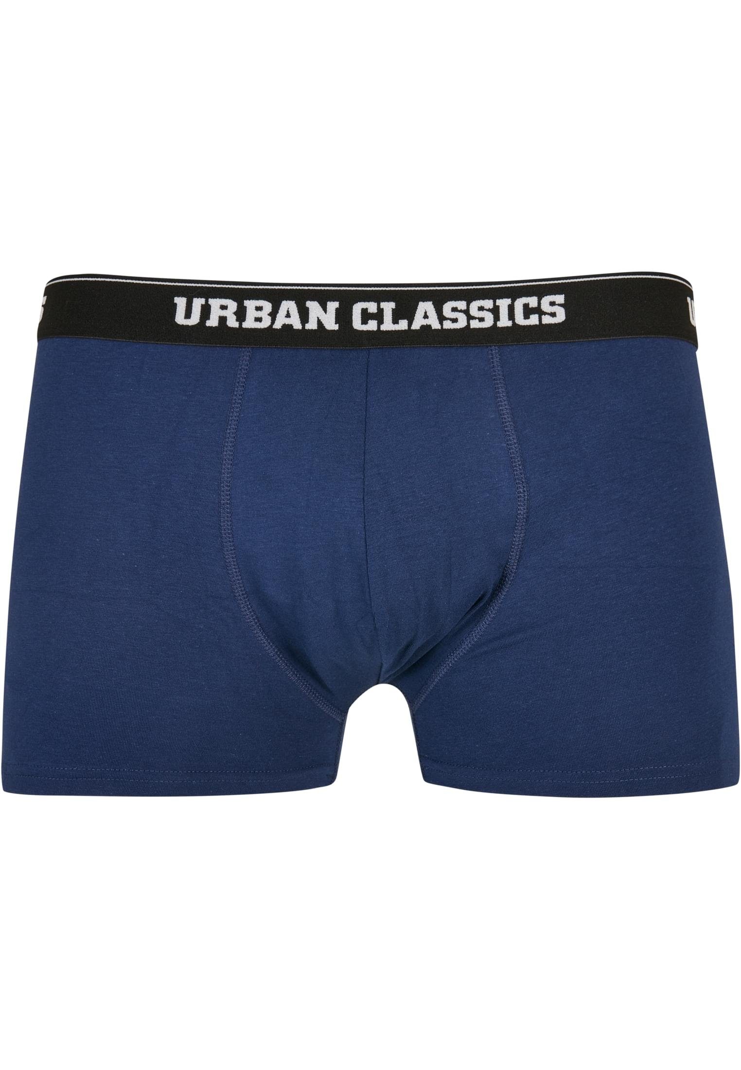 URBAN CLASSICS Boxer Shorts Herren black darkblue 3-Pack Boxershorts navy Organic (1-St)