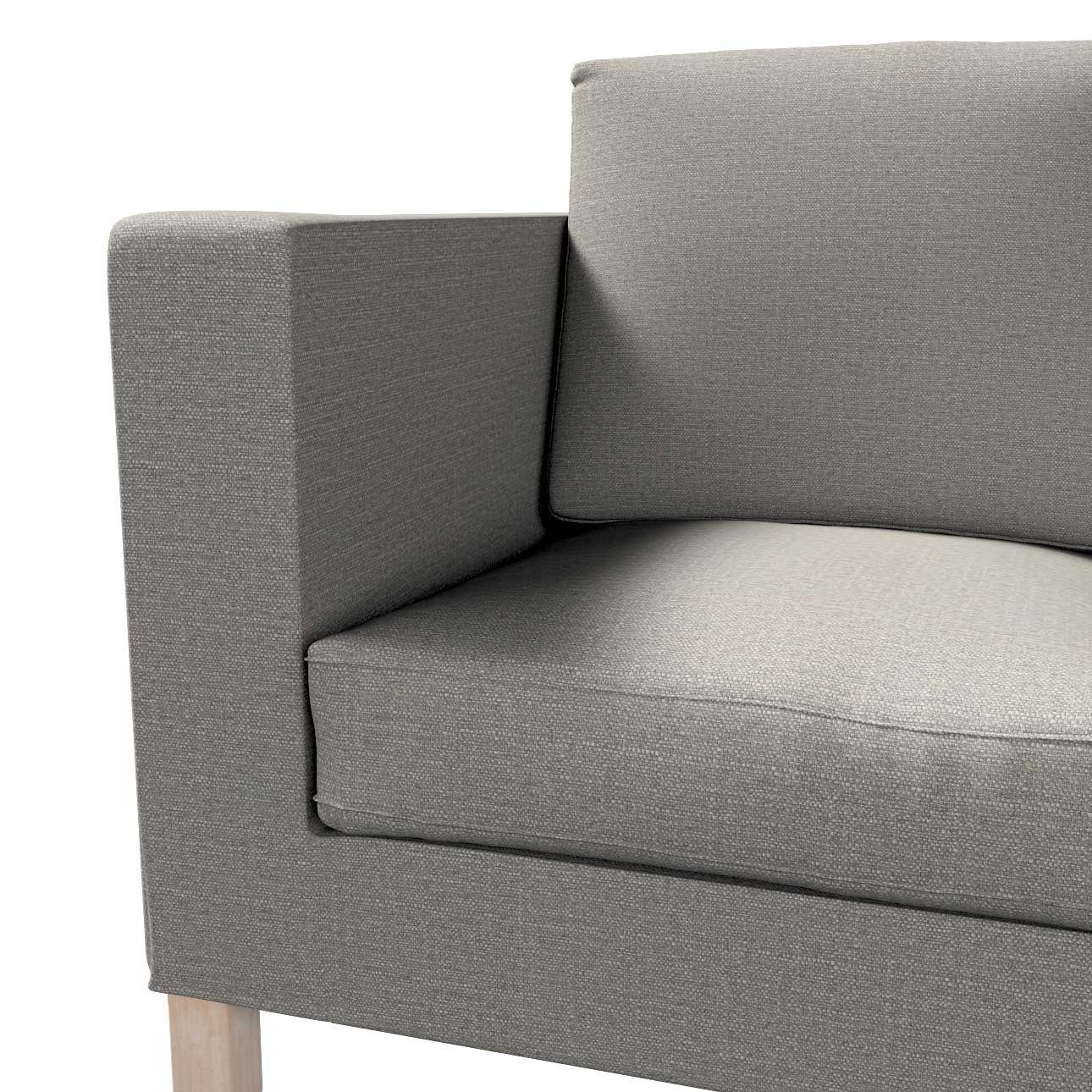 Sofahusse Karlanda 2-Sitzer Sofa Living Dekoria ausklappbar II, kurz, grau nicht