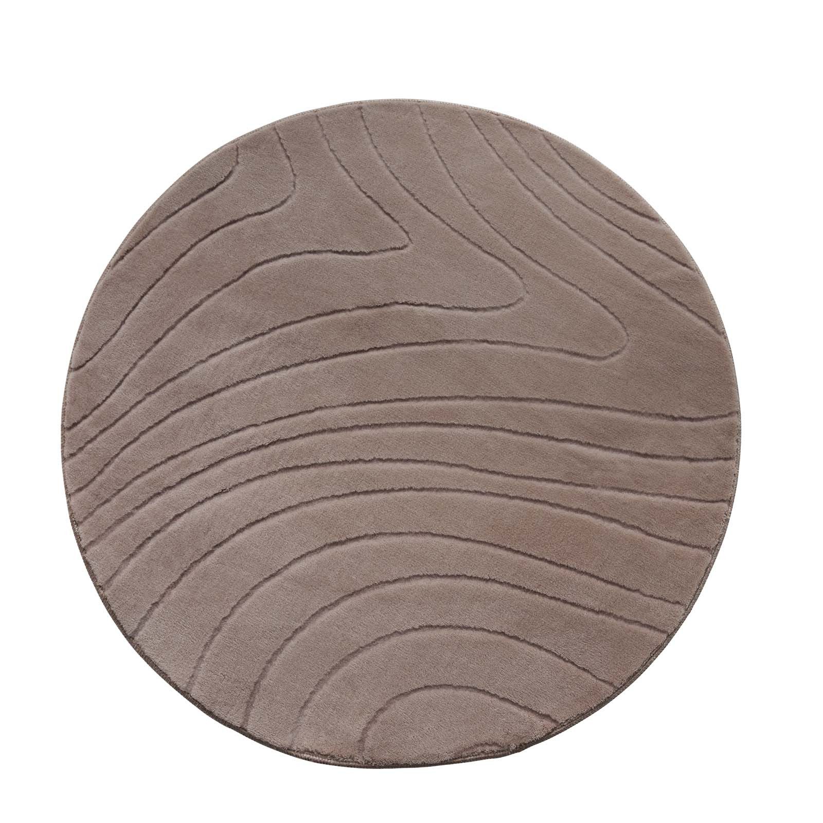 TaraCarpet Teppich TaraCarpet Homestyle 397 Organic, rechteckig, Höhe: 10 mm, Organic hoch-tief weich waschbar taupe 50x80
