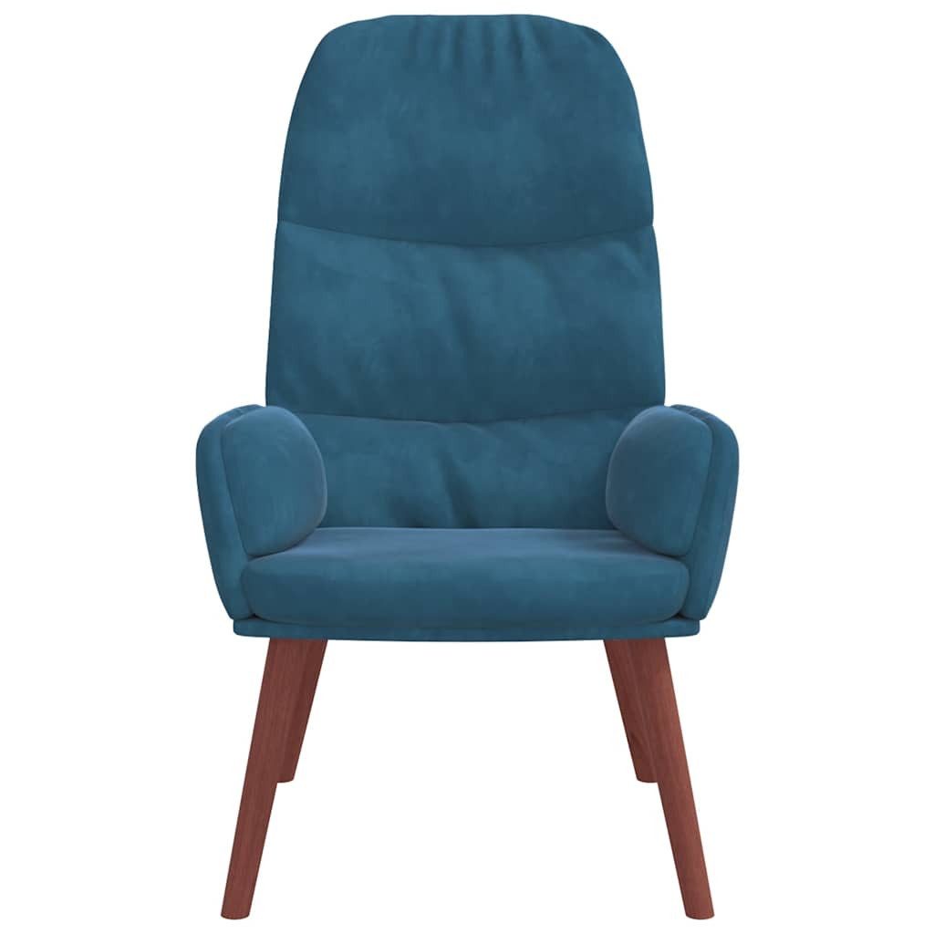 vidaXL Sessel Relaxsessel Blau Samt (1-St) günstig online kaufen