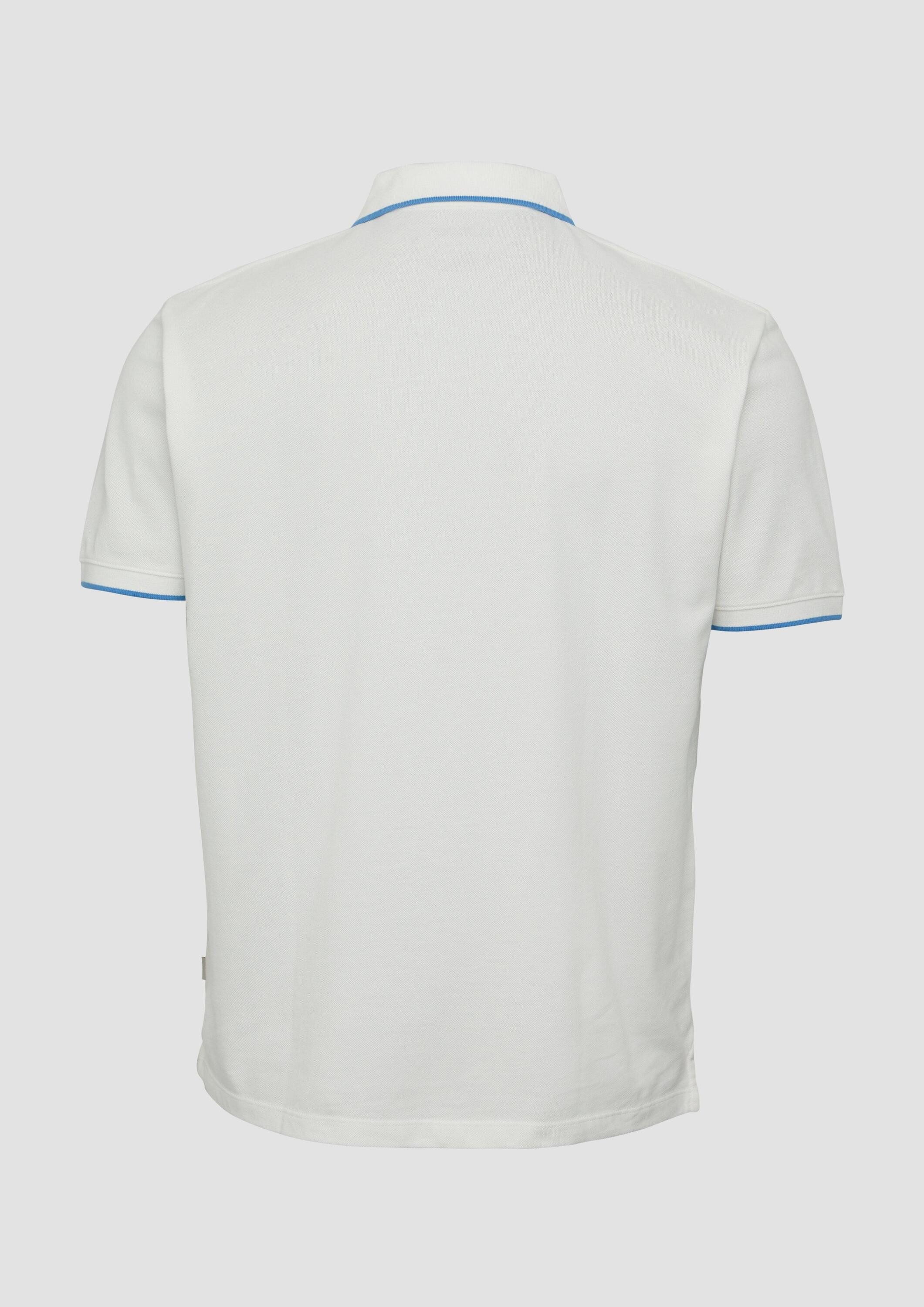 s.Oliver Kurzarmshirt Polo-Shirt Poloshirt aus Piqué mit Stickerei und Ford günstig online kaufen