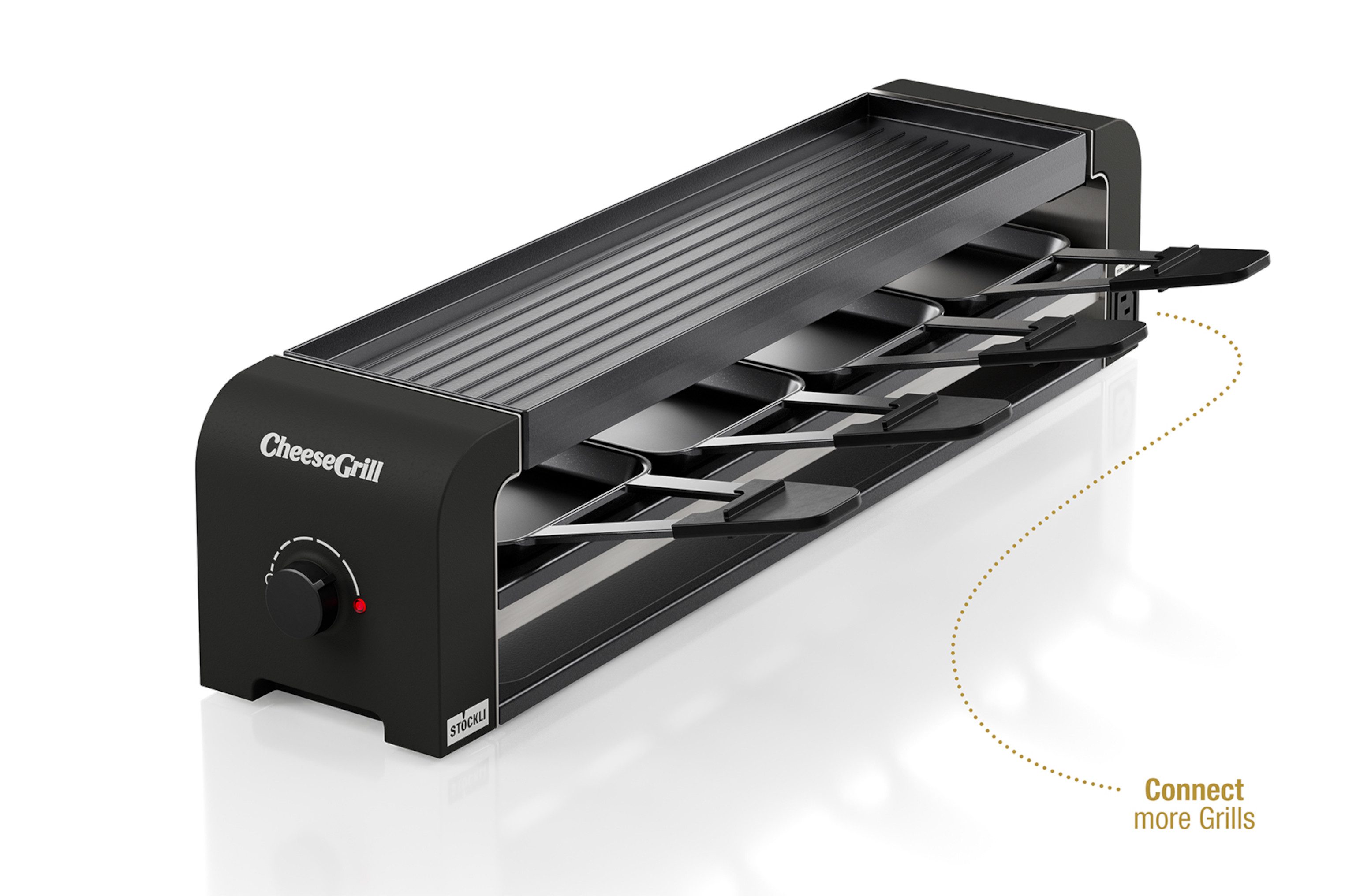 Stöckli Raclette Stöckli Raclette CheeseGrill 4 Connect Black
