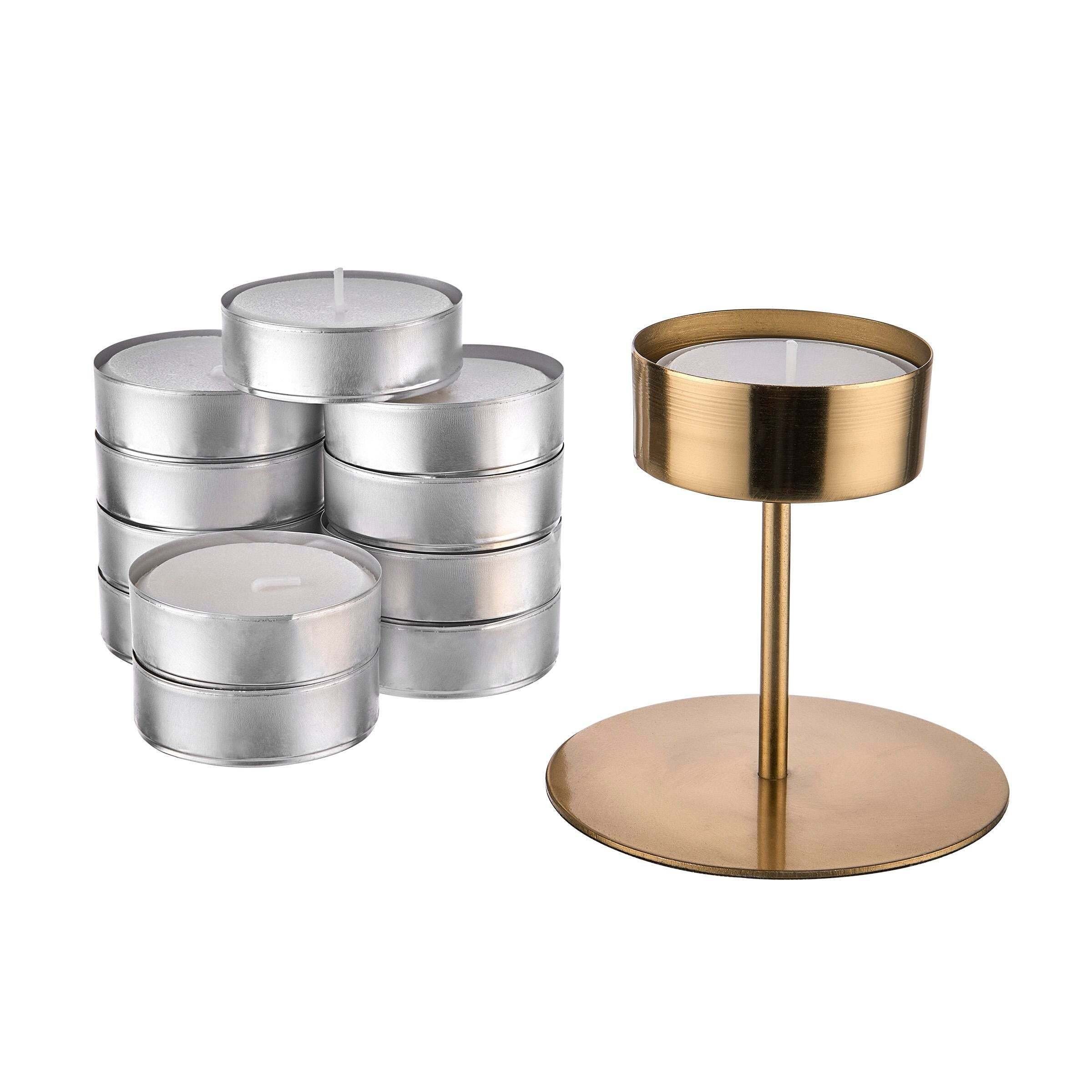 BUTLERS Kerzenhalter HIGHLIGHT Kerzenhalter & Maxi Teelicht-Set