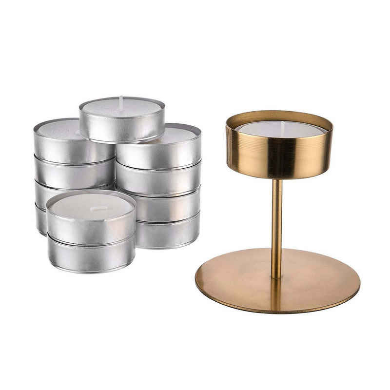 BUTLERS Kerzenhalter »HIGHLIGHT Kerzenhalter & Maxi Teelicht-Set«