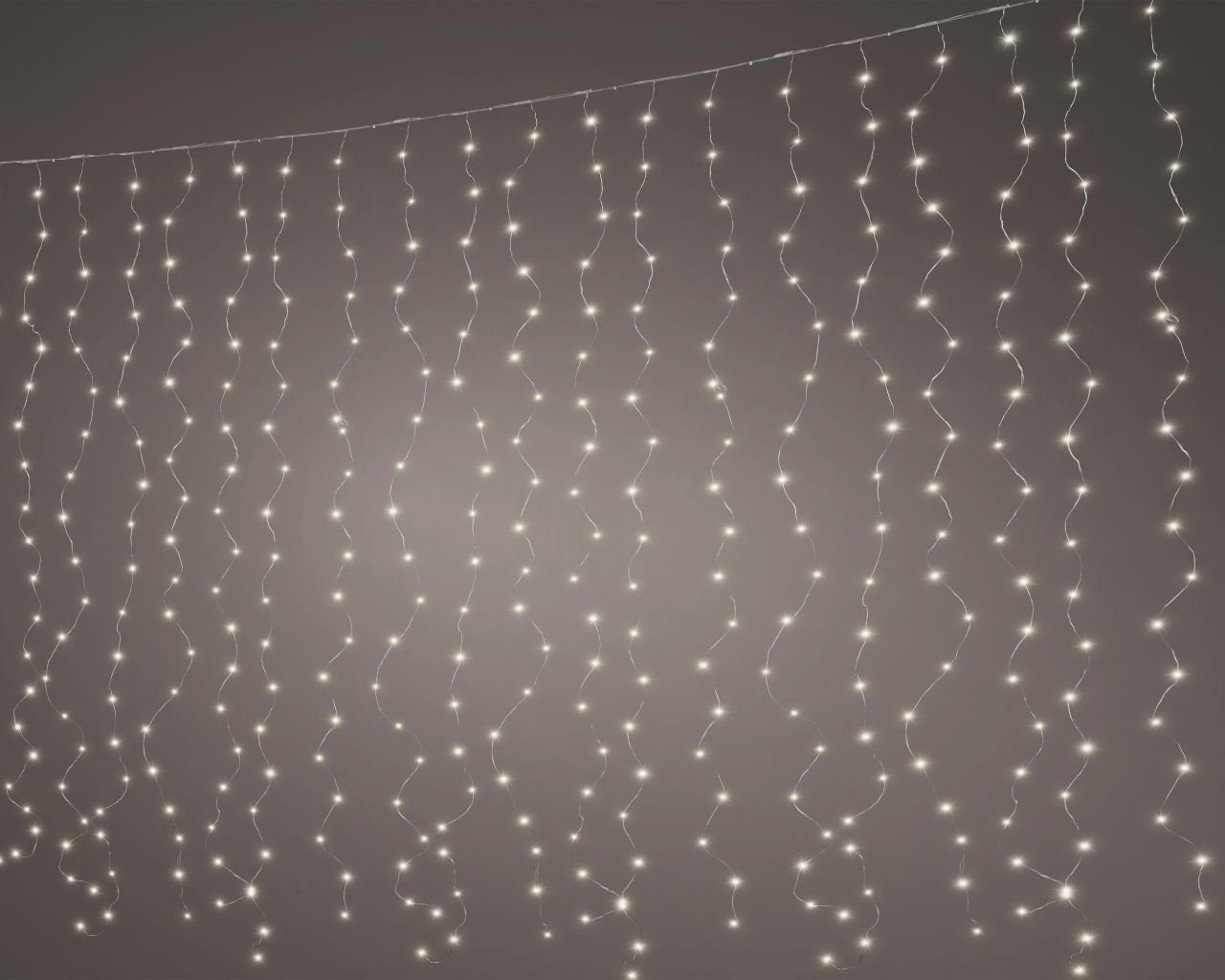 Kaemingk LEDLichterkette Kaemingk LED Lichtervorhang 400 LED 190 x 200 cm