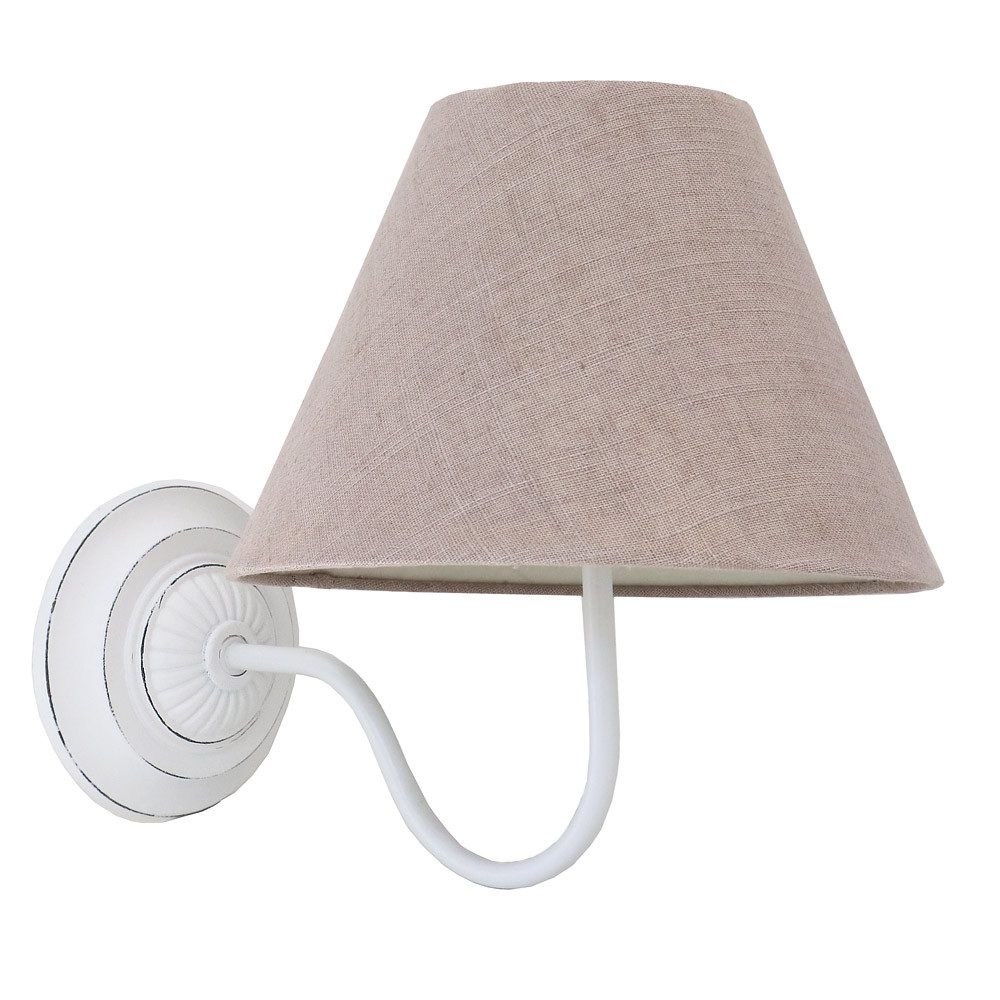 Grafelstein Wandleuchte Wandlampe MAISON weiß braun shabby chic Wandleuchte Ornament Landhaus