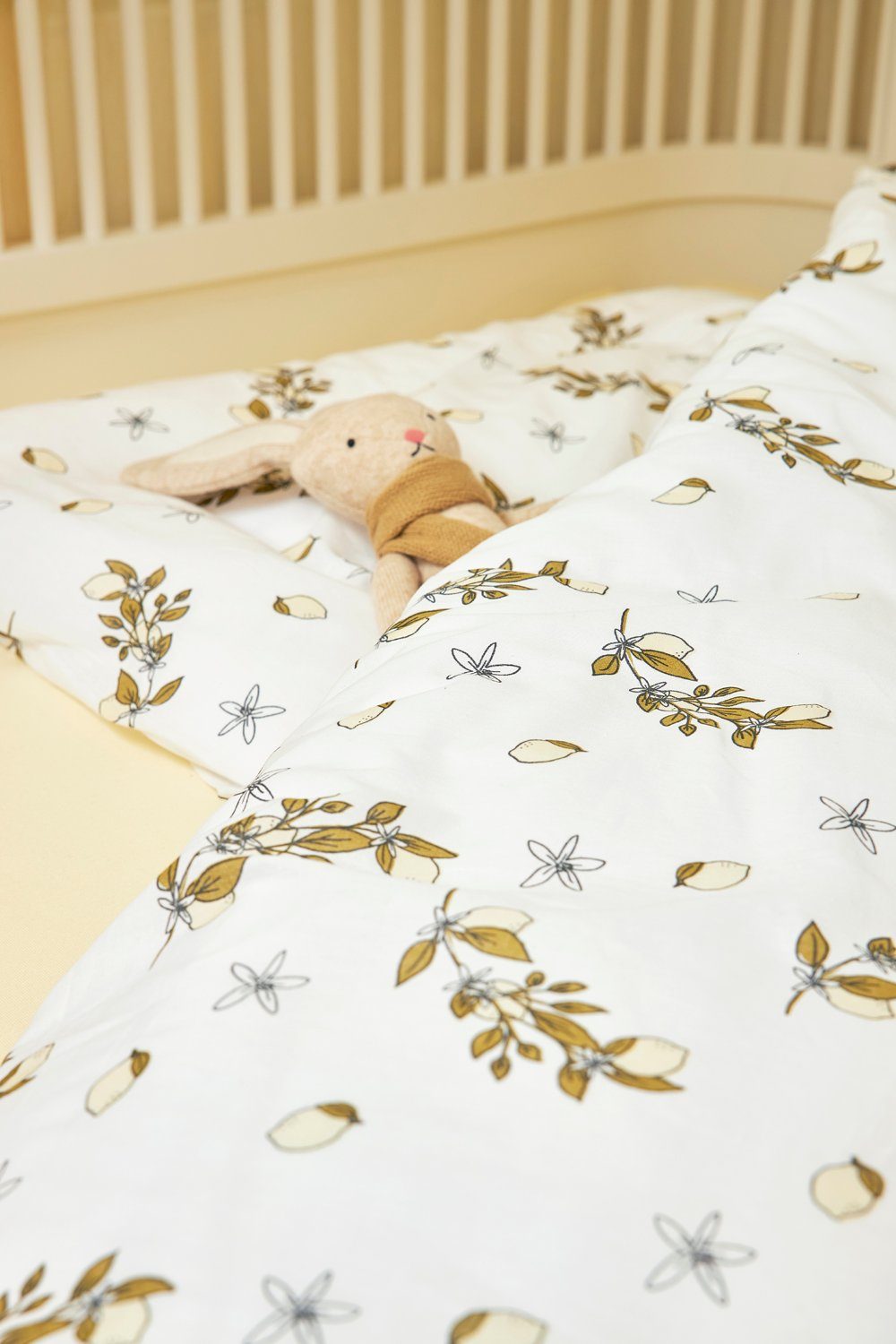 Meyco Baby Kinderbettwäsche Lemon Soft Yellow, günstig online kaufen