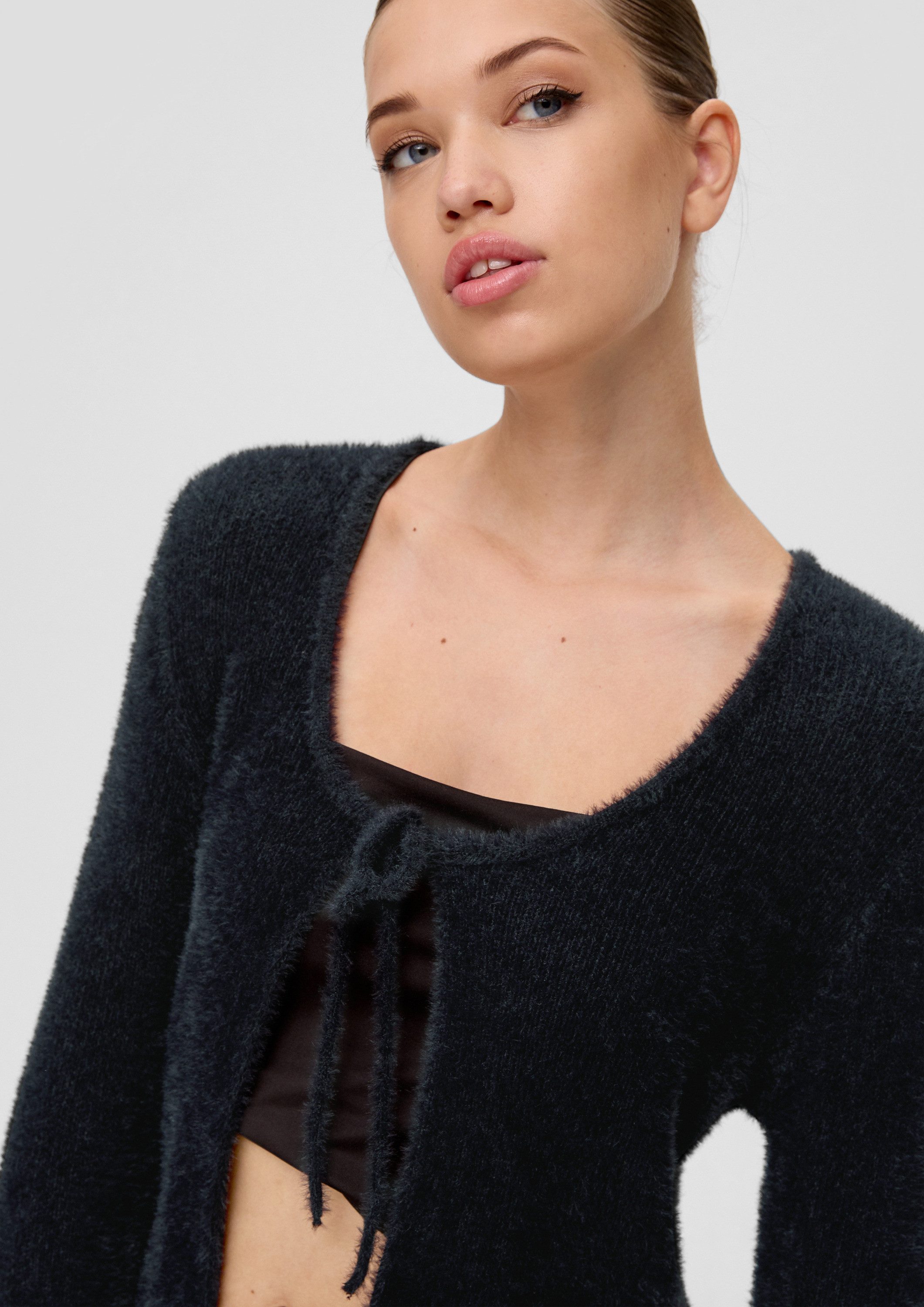 QS Cardigan Strickjacke Kuschelige Strickjacke, QS x ELIF