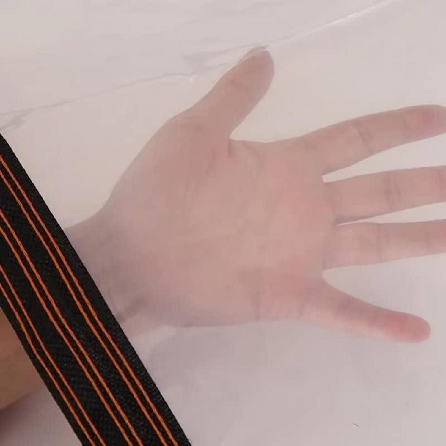 LuxusKollektion Schutzplane Transparente Plane wasserdicht mit Ösen, Abdeckplane 2x2m