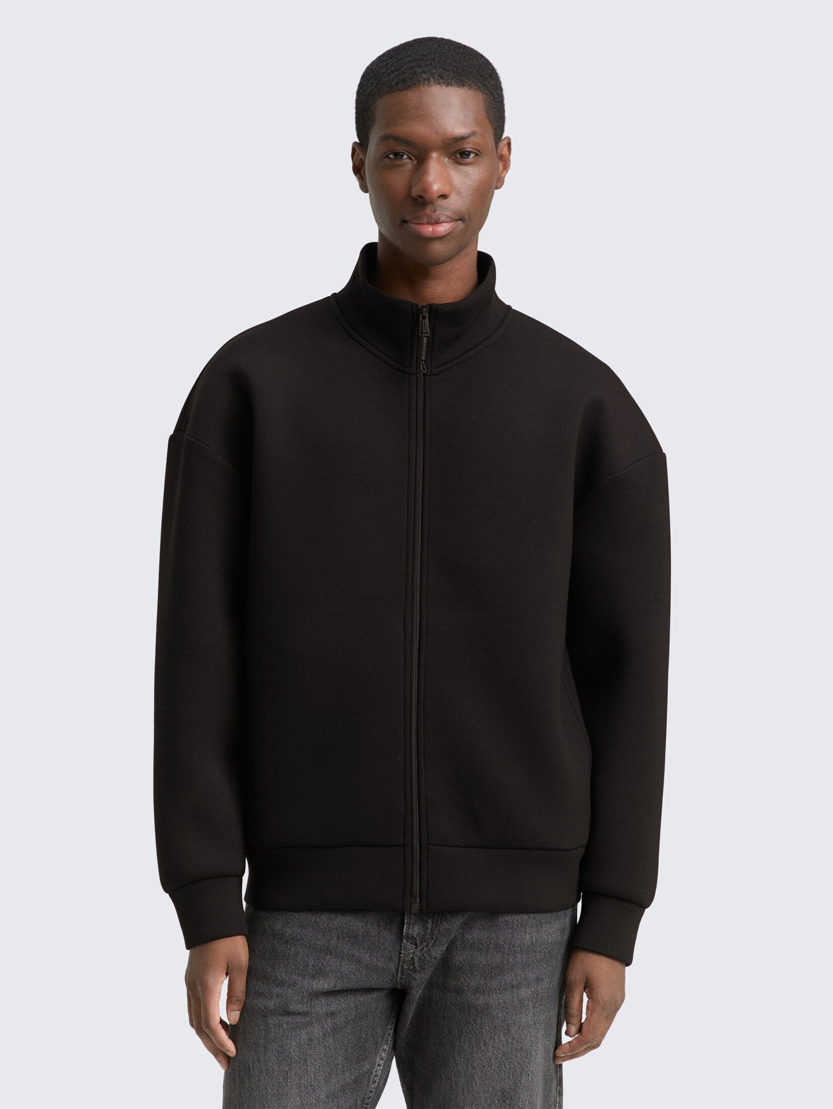 TOM TAILOR Denim Sweatjacke Strick & Sweatshirts Relaxed Scuba Sweatjacke