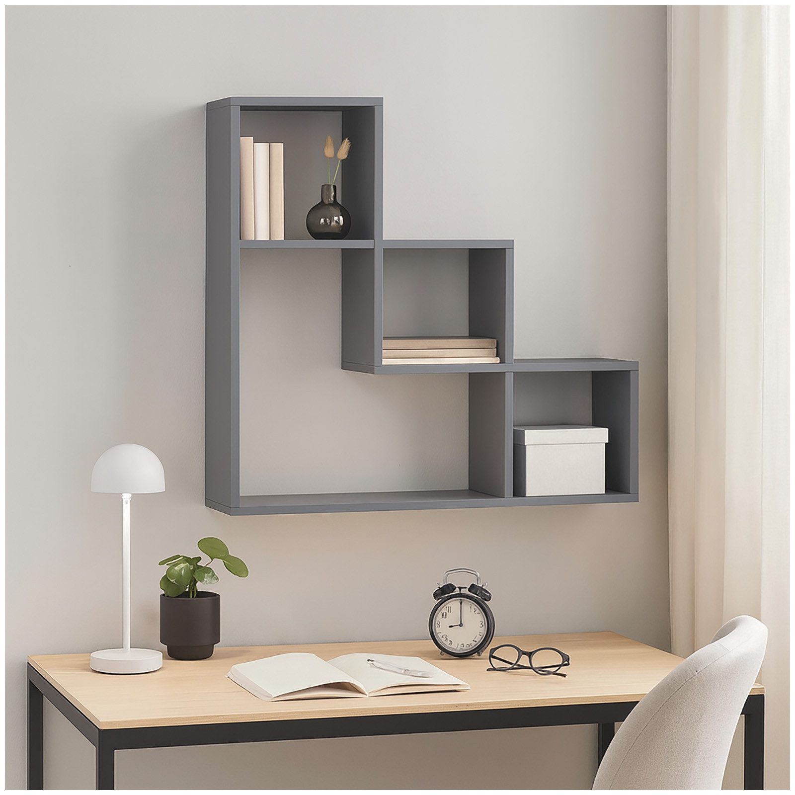 HTI-Living Wandregal Modernes Wandregal Betonfarben, Stück günstig online kaufen