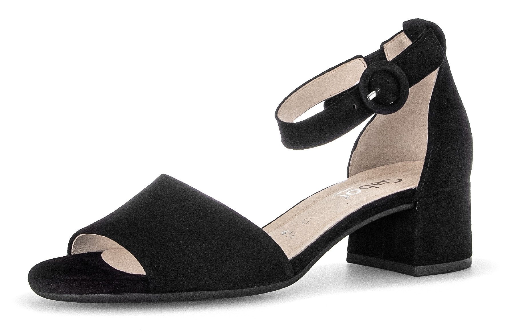 Gabor TUNIS Sandalette, Blockabsatz, Businessschuh, Festtagsschuh, Zierschnalle, G-Weite
