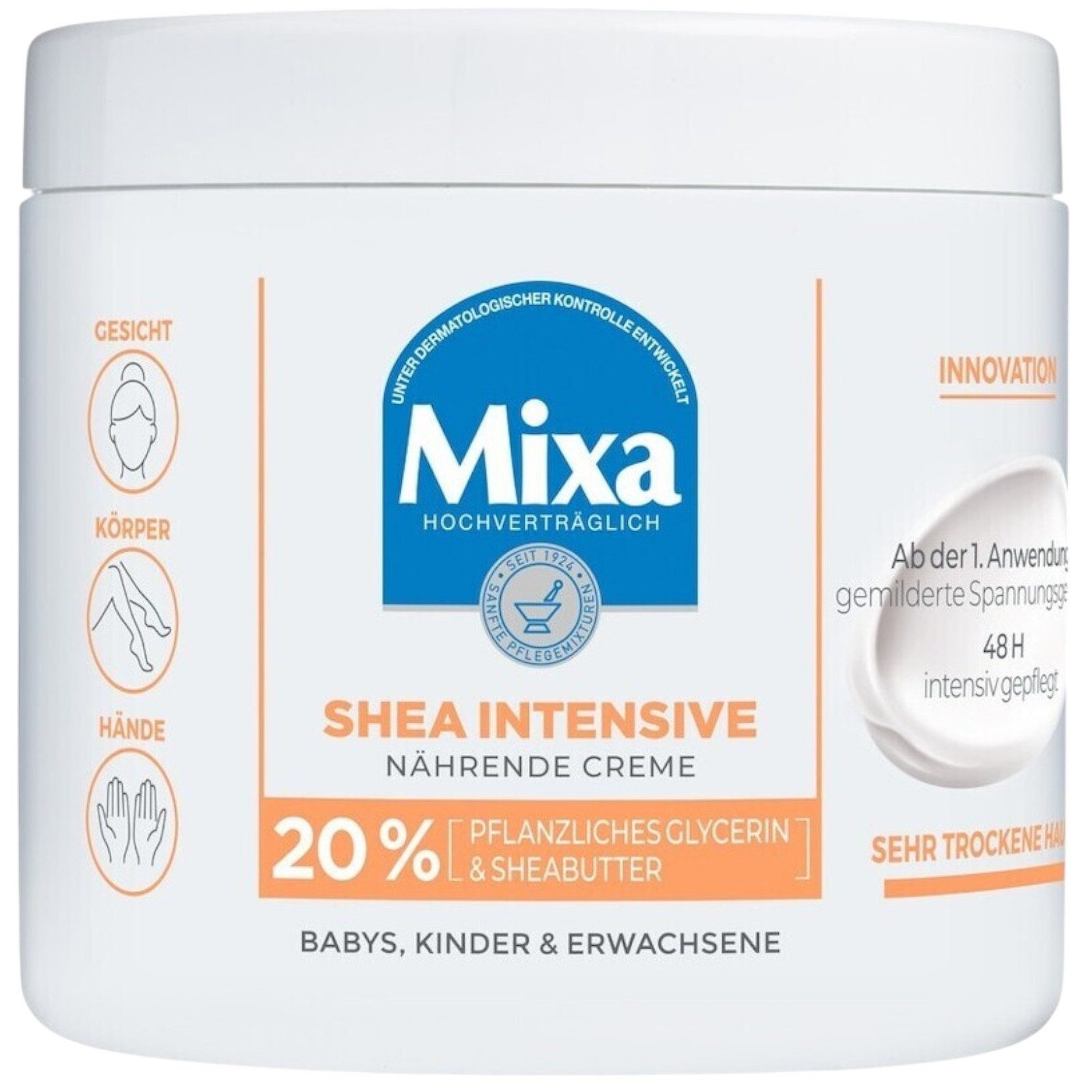 Mixa Bodylotion Mixa Shea Intensive Nährende Creme (400ml)