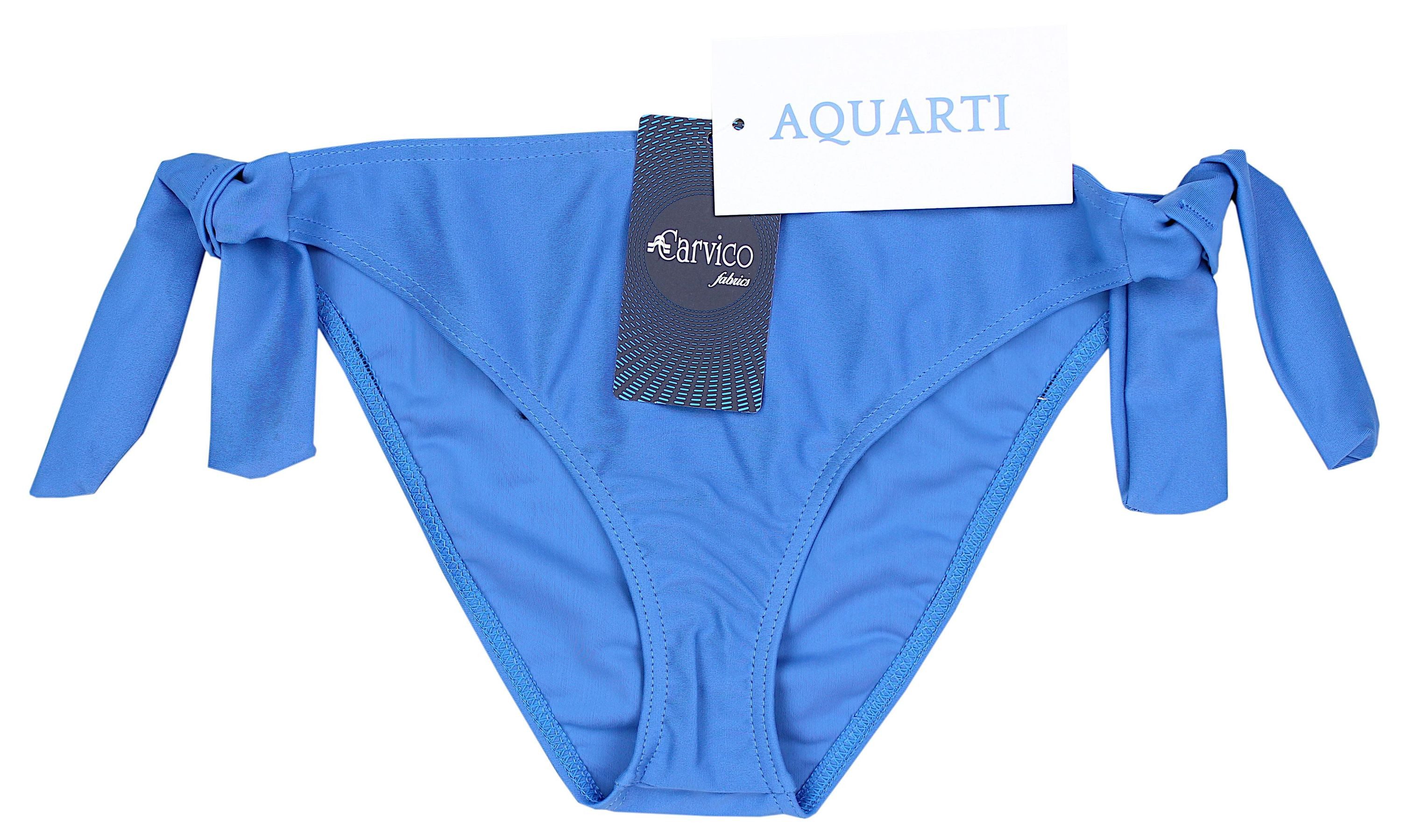 Aquarti Bikini-Hose Damen Bikinihose seitlich zum Binden Hüftslip in schönen Unifarben