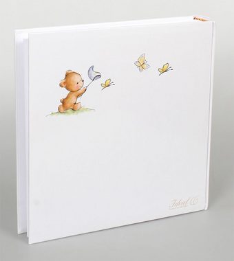 IDEAL TREND Fotoalbum Cat & Bears Fotoalbum 30x30 cm 100 weiße Seiten Baby Kinder Foto Album