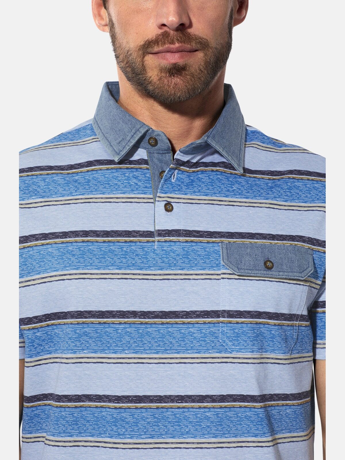 Babista Poloshirt INVAR mit Jeans-Details – Bild 5 von 5