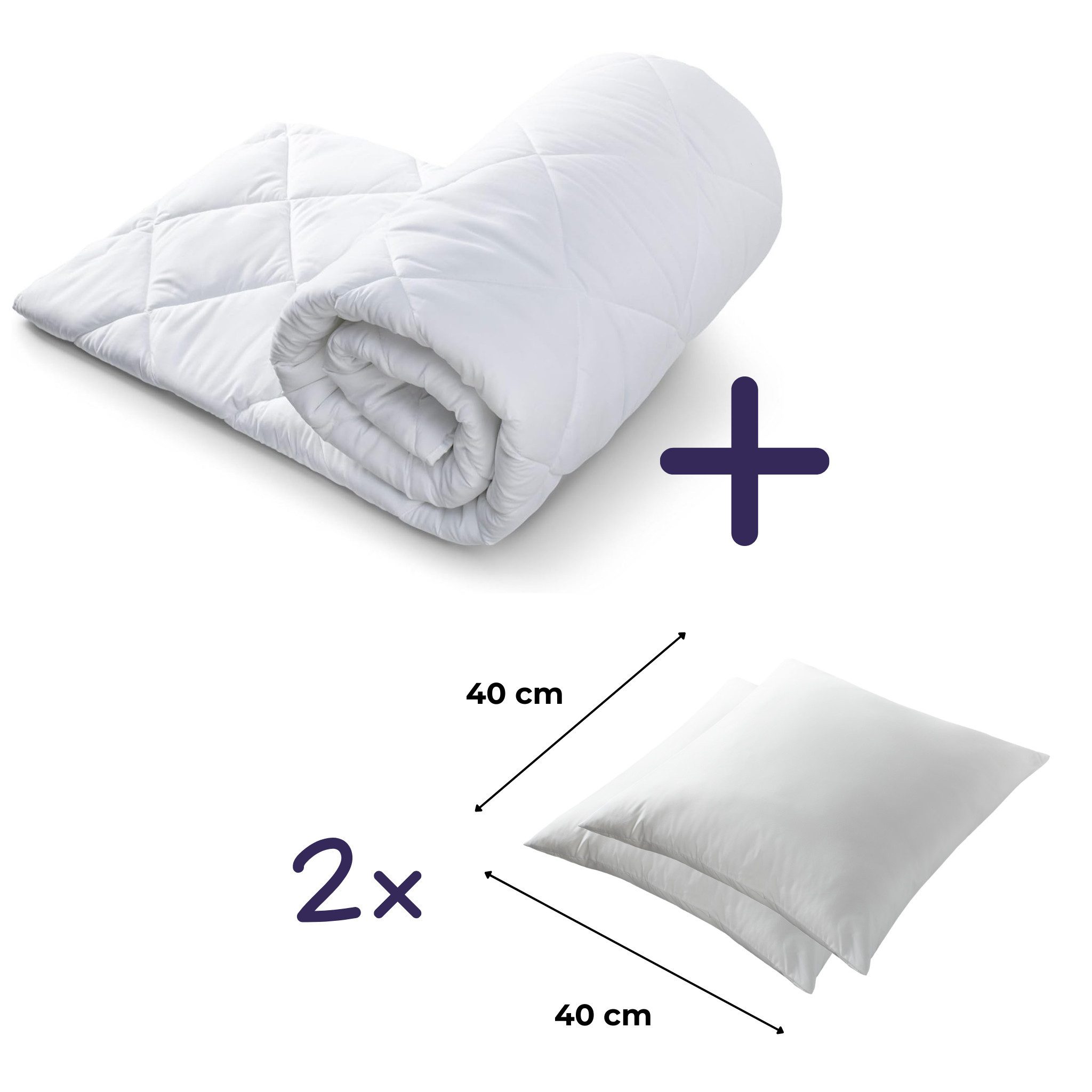gowoll 4-Jahreszeitenbett Bettdecke Ganzjahresdecke, 300 gsm Warme Bettdecke, Füllung: 100 % Mikrofaser-Füllung, Antibakterielle Decke und Waschmaschinengeeignet