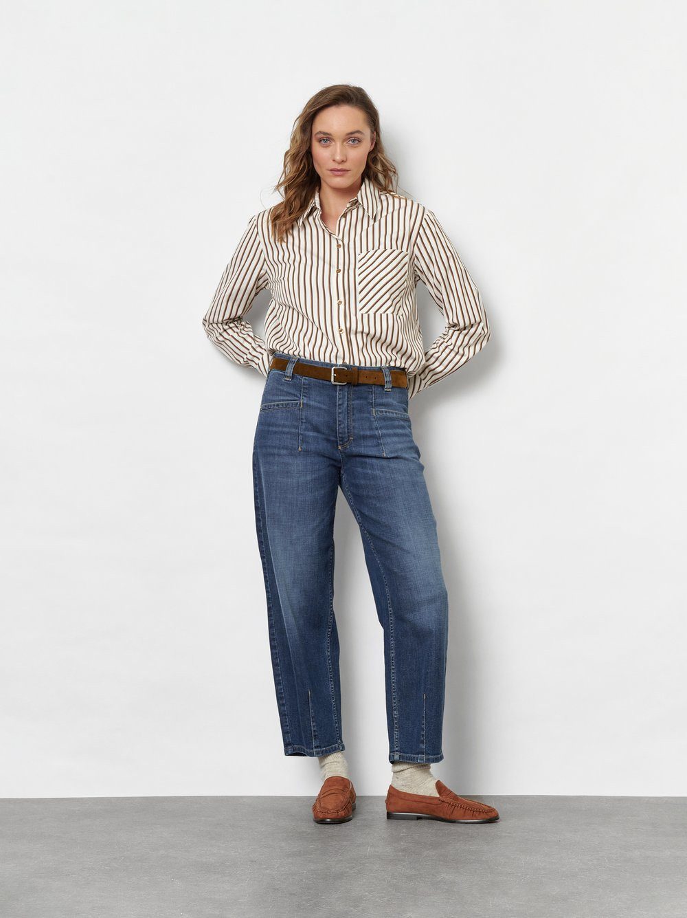 TONI 7/8-Jeans Liv Barrel 7/8 mit Taschen