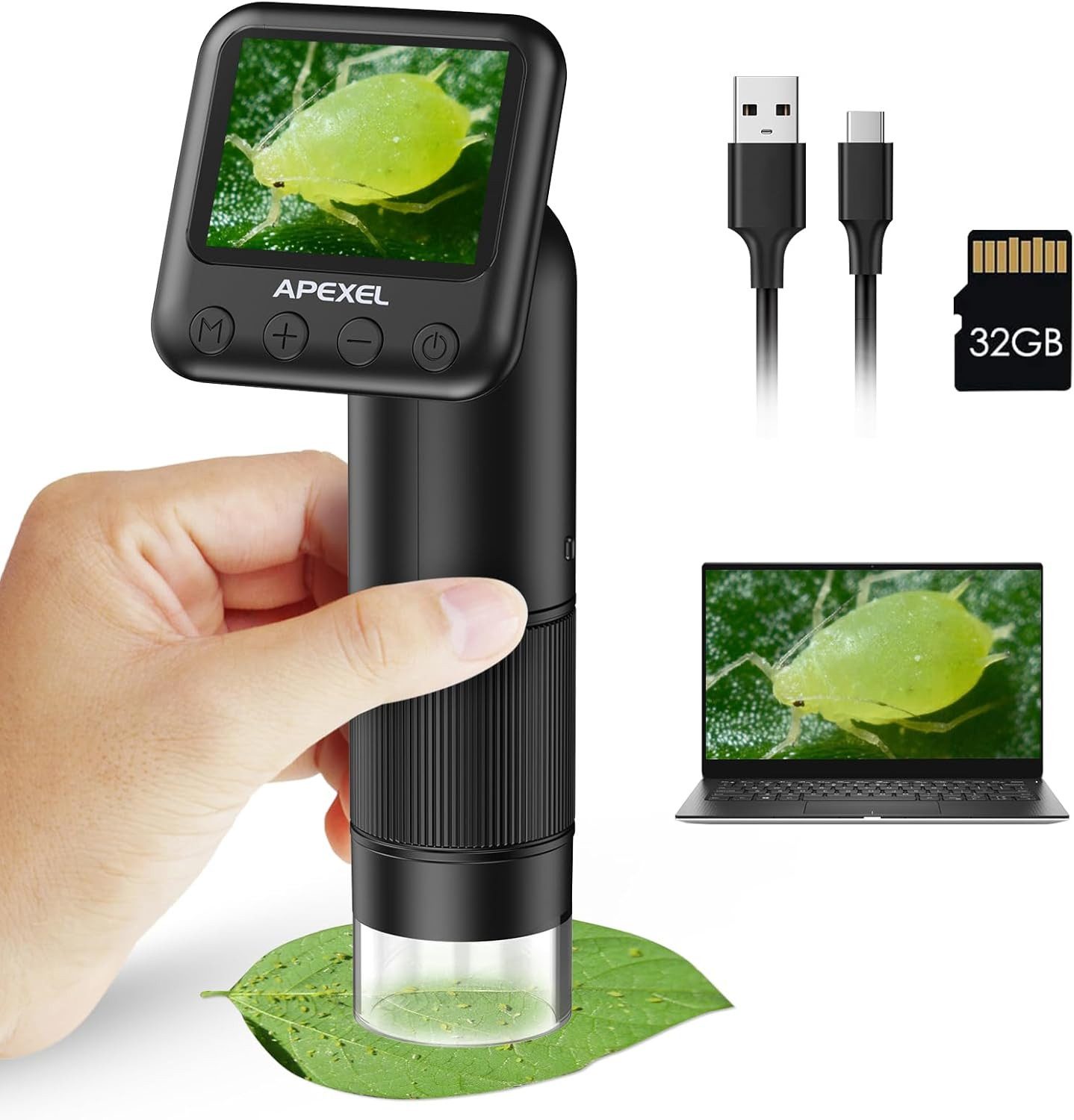 LCD-Digital-Handmikroskop, 800x tragbares Digitalmikroskop