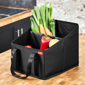 achilles Klappbox achilles Beifahrer-Organizer Rücksitz-Box Autositz-Tasche Vordersitz-Falkorb Schwarz 31x25x25cm, 40 l