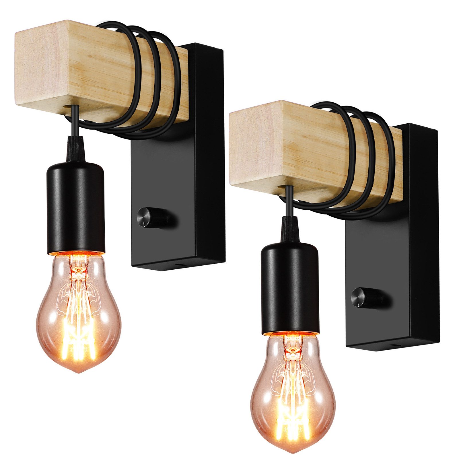 BlingBin Wandleuchte E27 Wandlampe Innen Wandleuchte günstig online kaufen