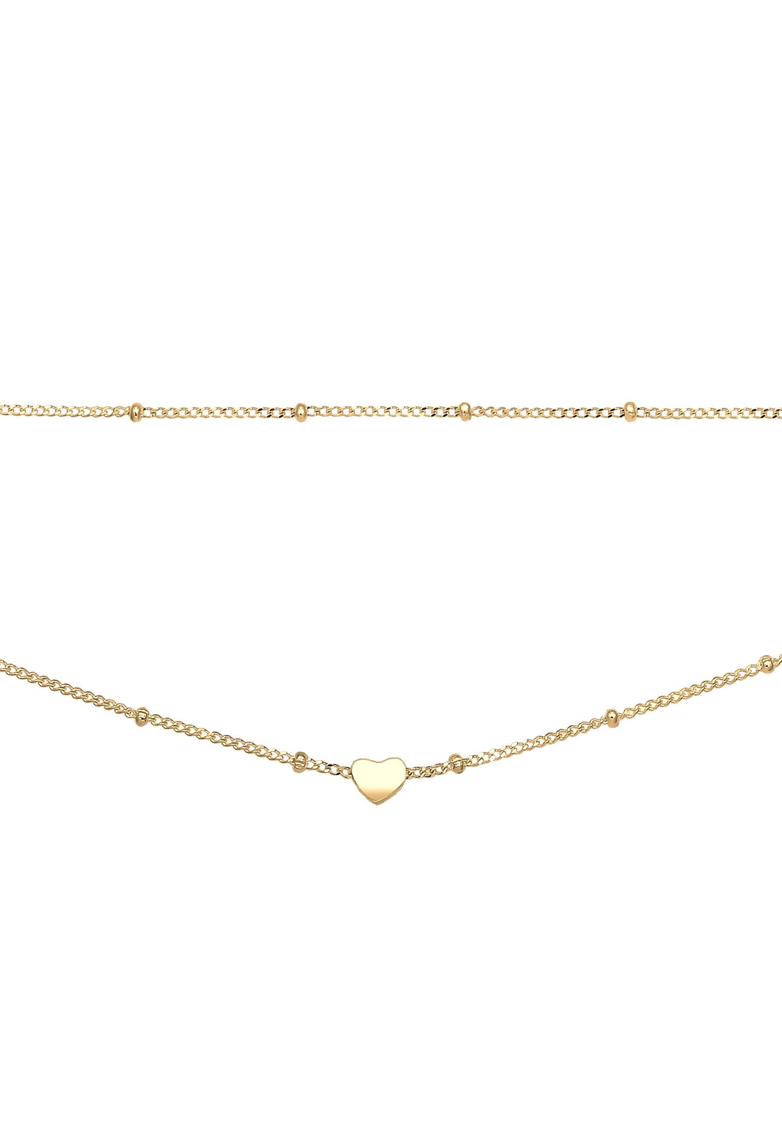 Elli Collier Choker Layer Kugelkette Herz günstig online kaufen