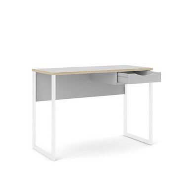 ebuy24 Schreibtisch Fula Schreibtisch 110 cm 1 Schublade weiss, matt w