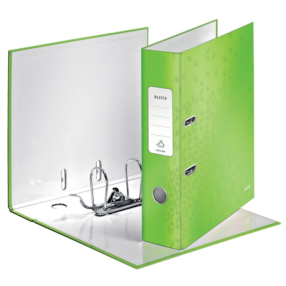 LEITZ Aktenordner Ordner Wow A4 breit grün Packung mit 10 Stück