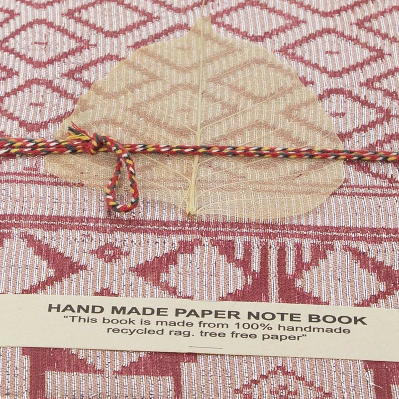 KUNST UND MAGIE Sari handgefertigt Poesie 12,5x17cm Baumwollpapier-Notizbuch Tagebuch Tagebuch