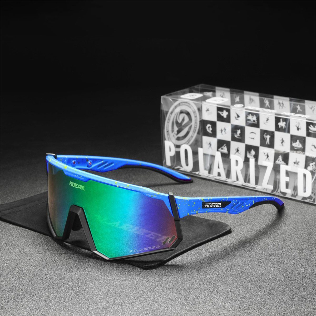 XDeer Sportbrille TR90 Polarisierte, Sportbrille Frame Polarisierte Unbreakable Sport C7 sonnenbrille Radsportbrille