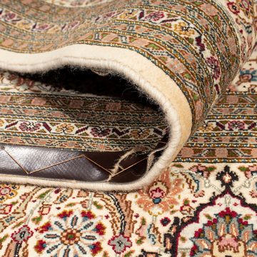 Orientteppich Perser - Täbriz quadratisch - 248 x 243 cm - beige, morgenland, quadratisch, Höhe: 10 mm, Wohnzimmer, Handgeknüpft, Einzelstück mit Zertifikat
