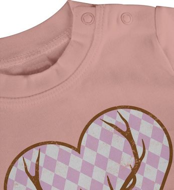 Shirtracer T-Shirt Lausmadl Hirsch Mode für Oktoberfest Baby Outfit