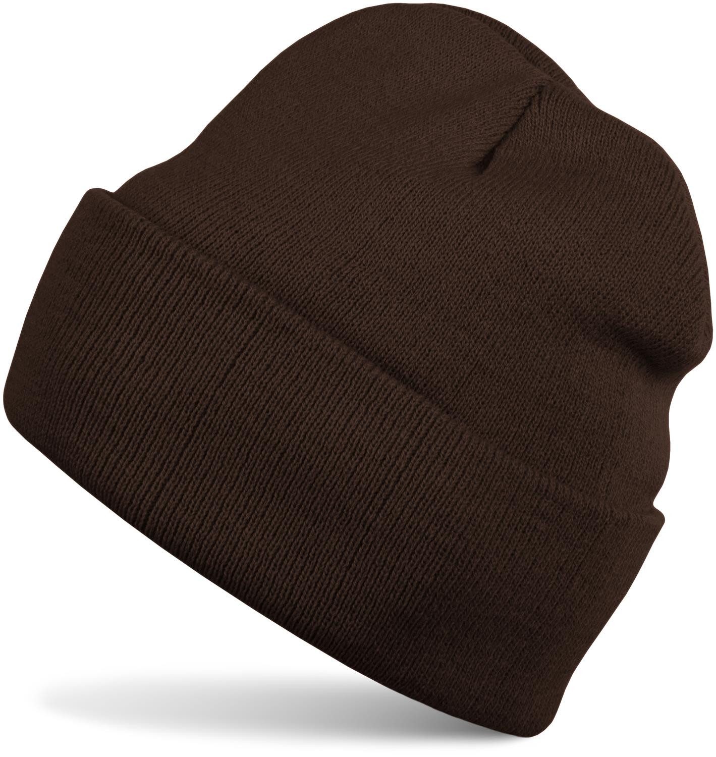styleBREAKER Strickmütze Winter Strickmütze mit Krempe (1-St)
