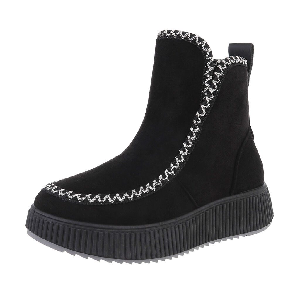 Ital-Design Damen Freizeit Plateaustiefelette (87214681) Flach günstig online kaufen