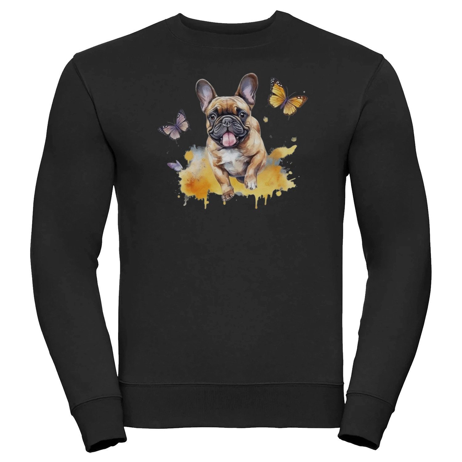 Bullyfriend Sweatshirt Bullyfriend Sweatshirt mit Französischer Bulldogge Frontprint