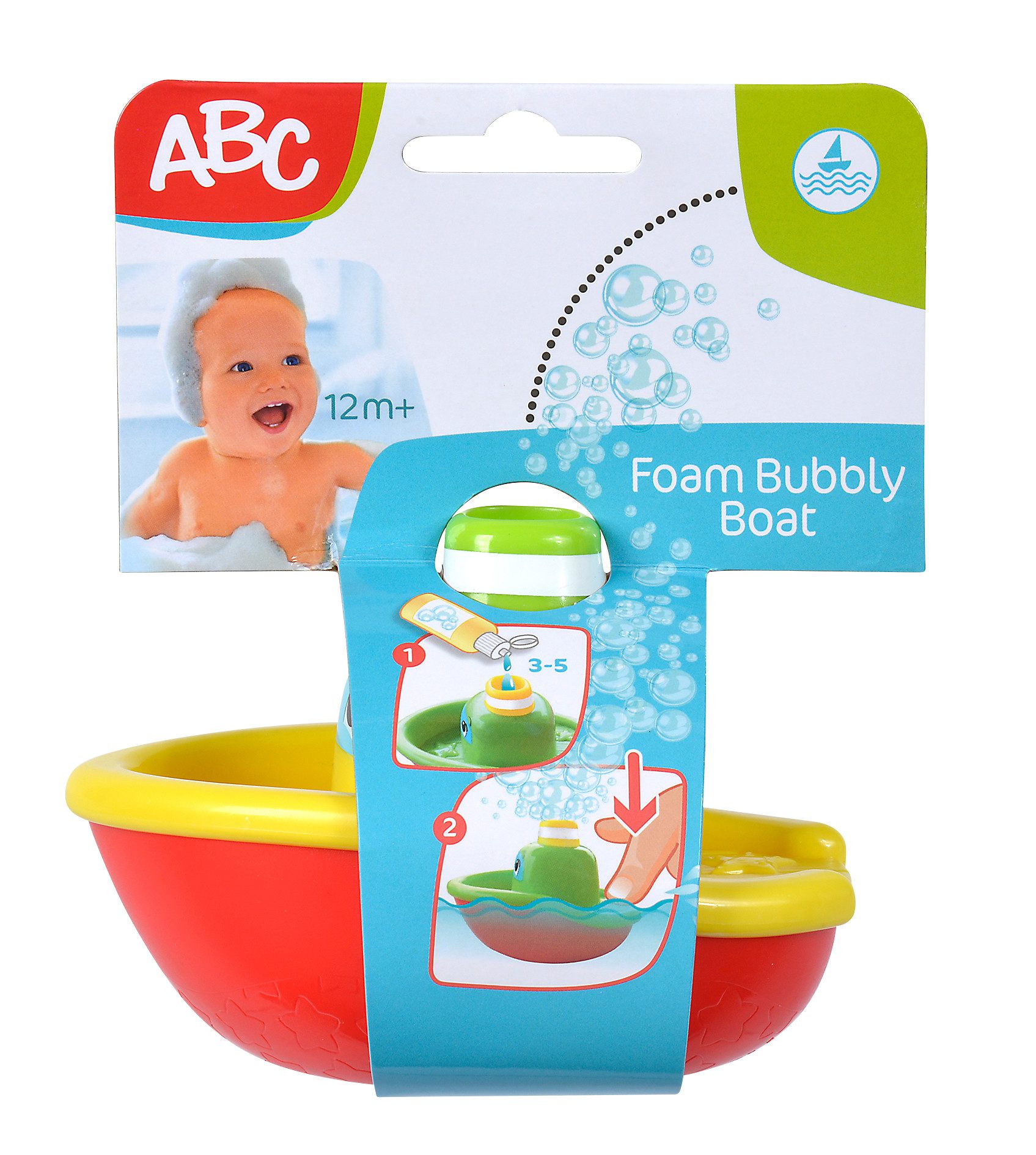 Badespielzeug Badespielzeug ABC Schaumblasenboot 11cm
