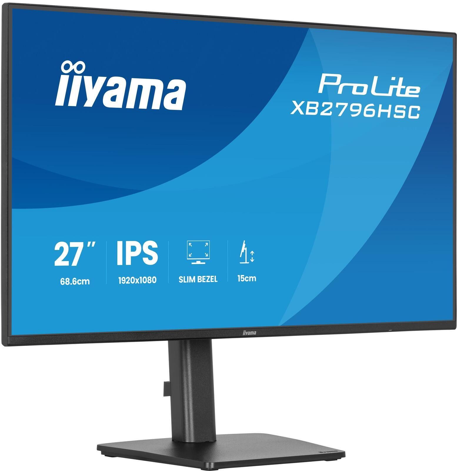 Iiyama XB2796HSC-B1 TFT-Monitor (1920 x 1080, 3 ms Reaktionszeit, 144 Hz, IPS Panel)