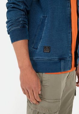 camel active Sweatjacke in Denim-Optik