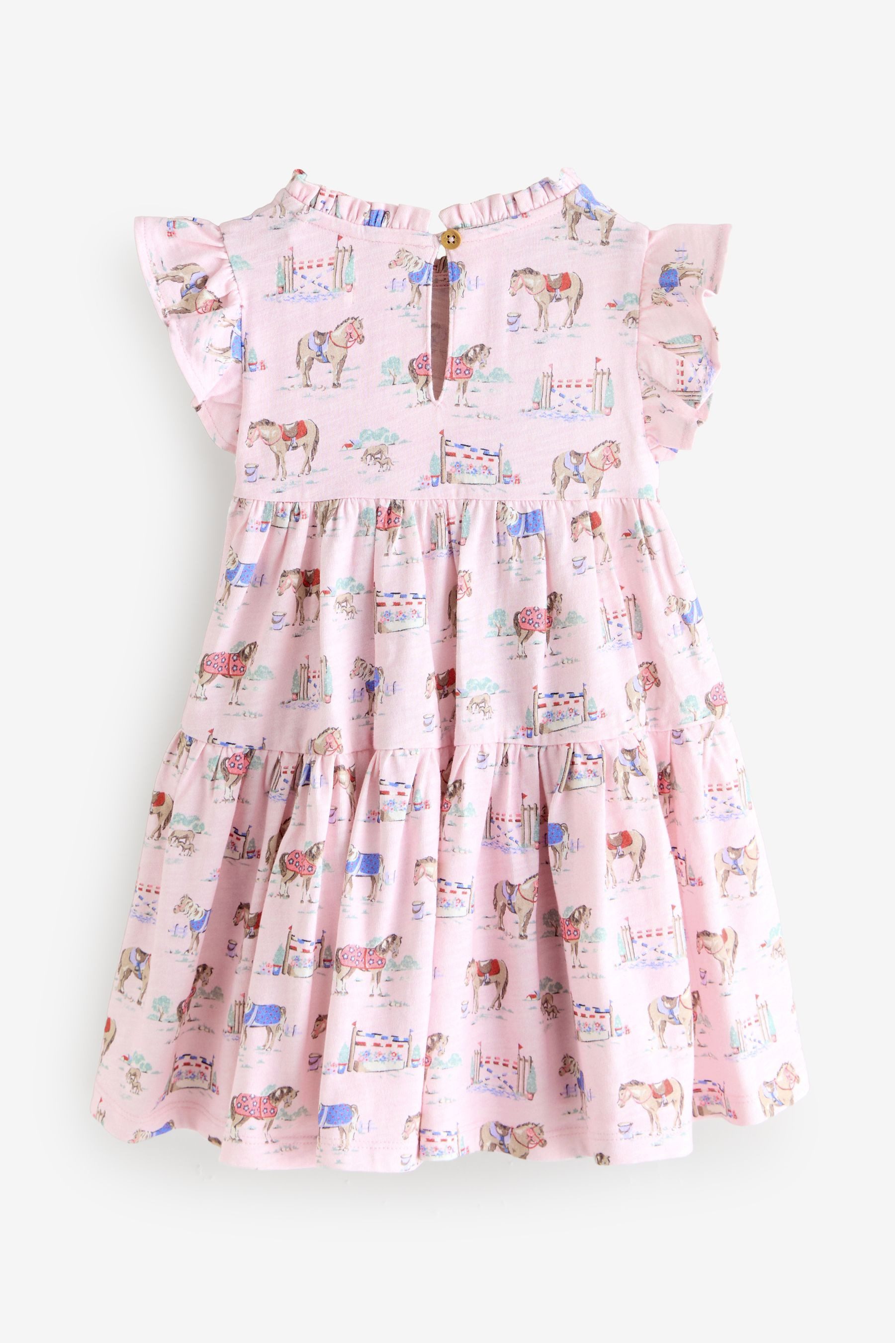 Next Jerseykleid Cath Kidston Volantkleid aus Jersey (1-tlg)