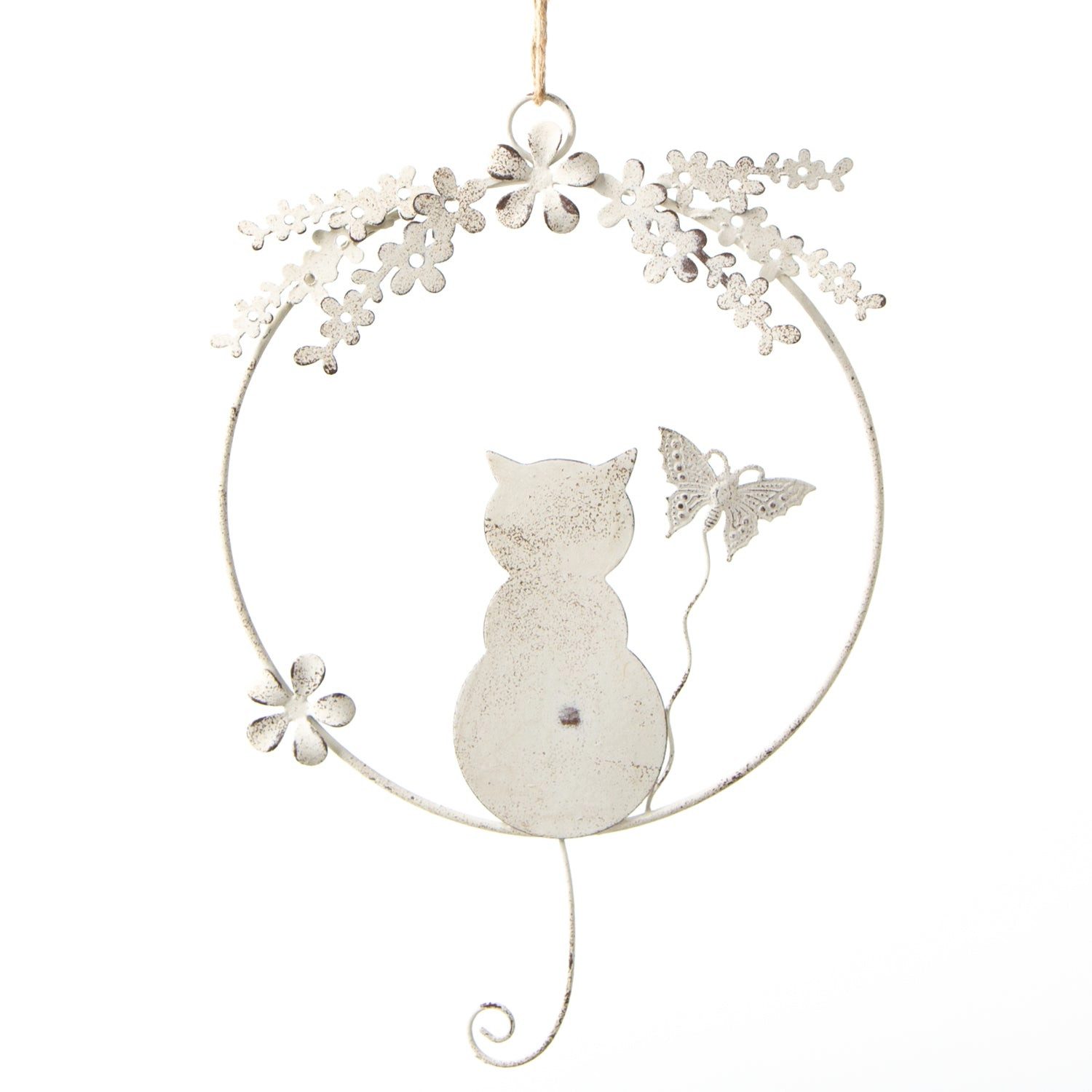 Logbuch-Verlag Dekofigur Katze Dekokranz für Tür und Wand - Geschenkidee fü günstig online kaufen