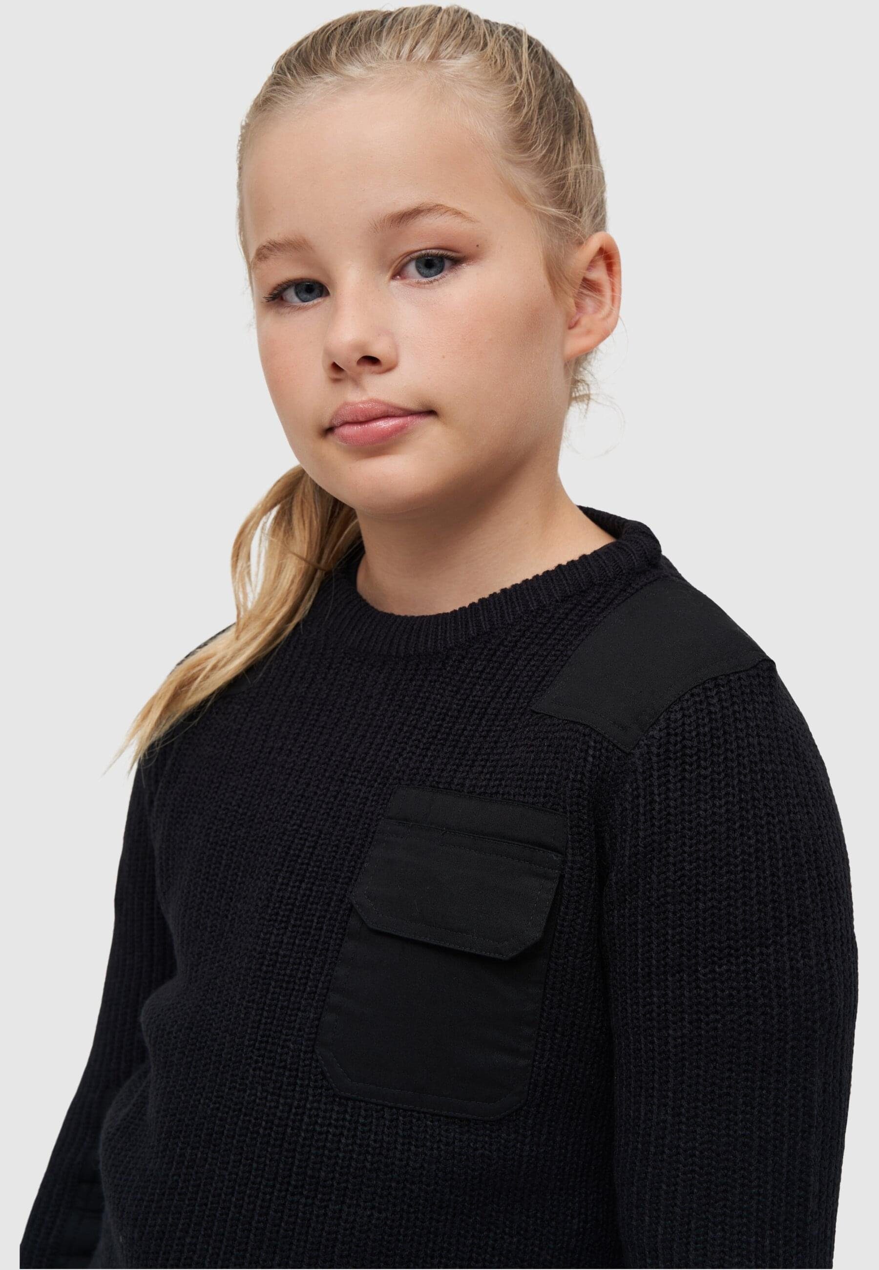 Unisex Kids Brandit black Sweatshirt BW (1-tlg) Pullover