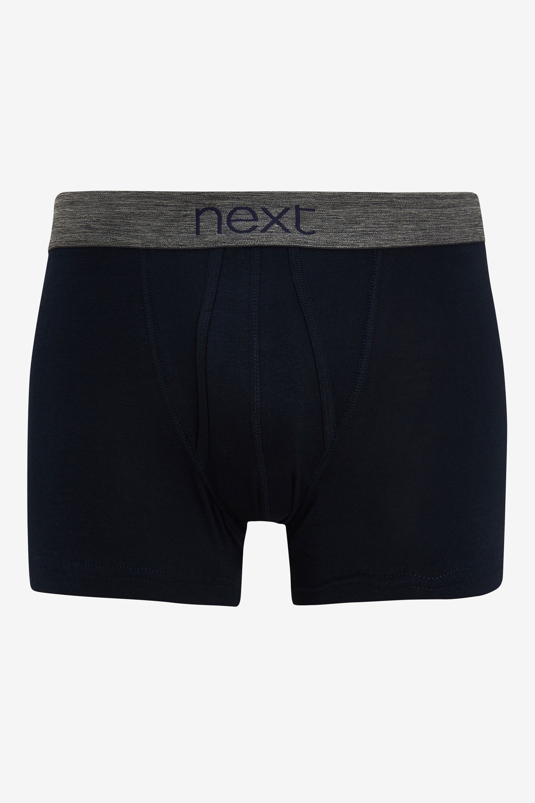 Baumwolle aus Boxer Unterhosen A-Naht (10-St) 10 Grey/Navy x Next reiner mit