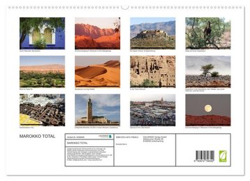 CALVENDO Wandkalender Marokko total (Premium, hochwertiger DIN A2 Wandkalender 2023, Kunstdruck in Hochglanz)