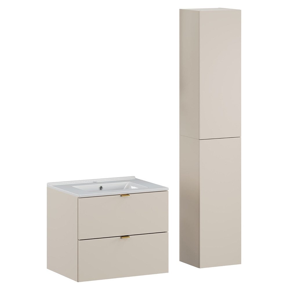 Lomadox Badmöbel-Set DURANGO-56, (Spar-Set, 2-St., Waschtisch günstig online kaufen