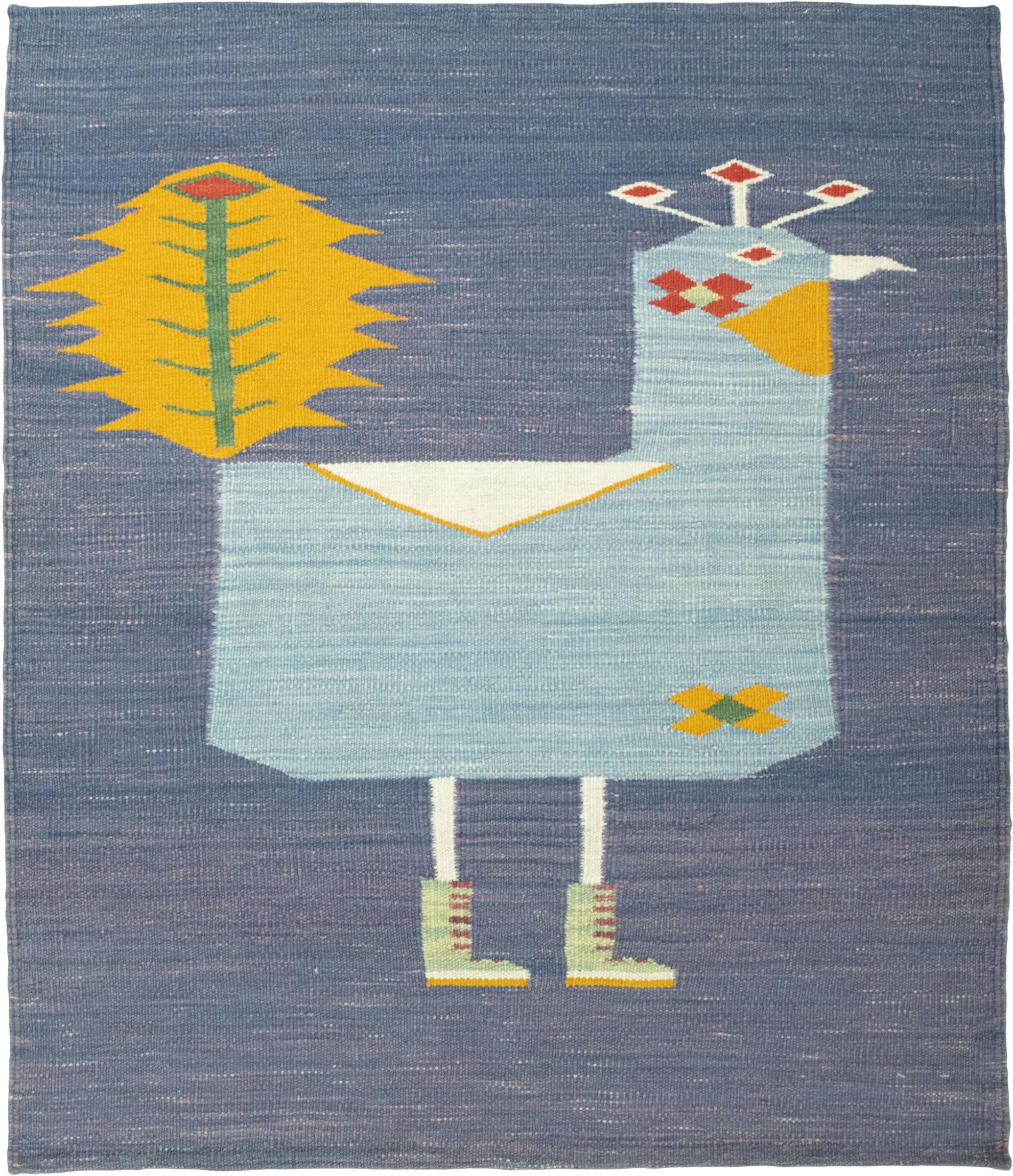 Nain Trading Designteppich Elysian Dream 95x111 Handgewebter Moderner Orientteppich, rechteckig, Höhe: 5 mm